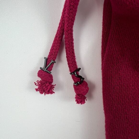 Victoria's Secret On Point Rhinestone Bling Sweatpants Burgundy Size XXL - Picture 5 of 13